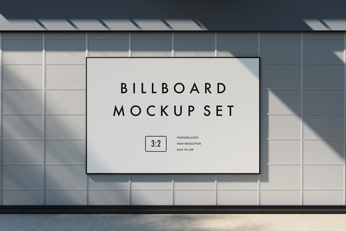 3×2 billboard mockup