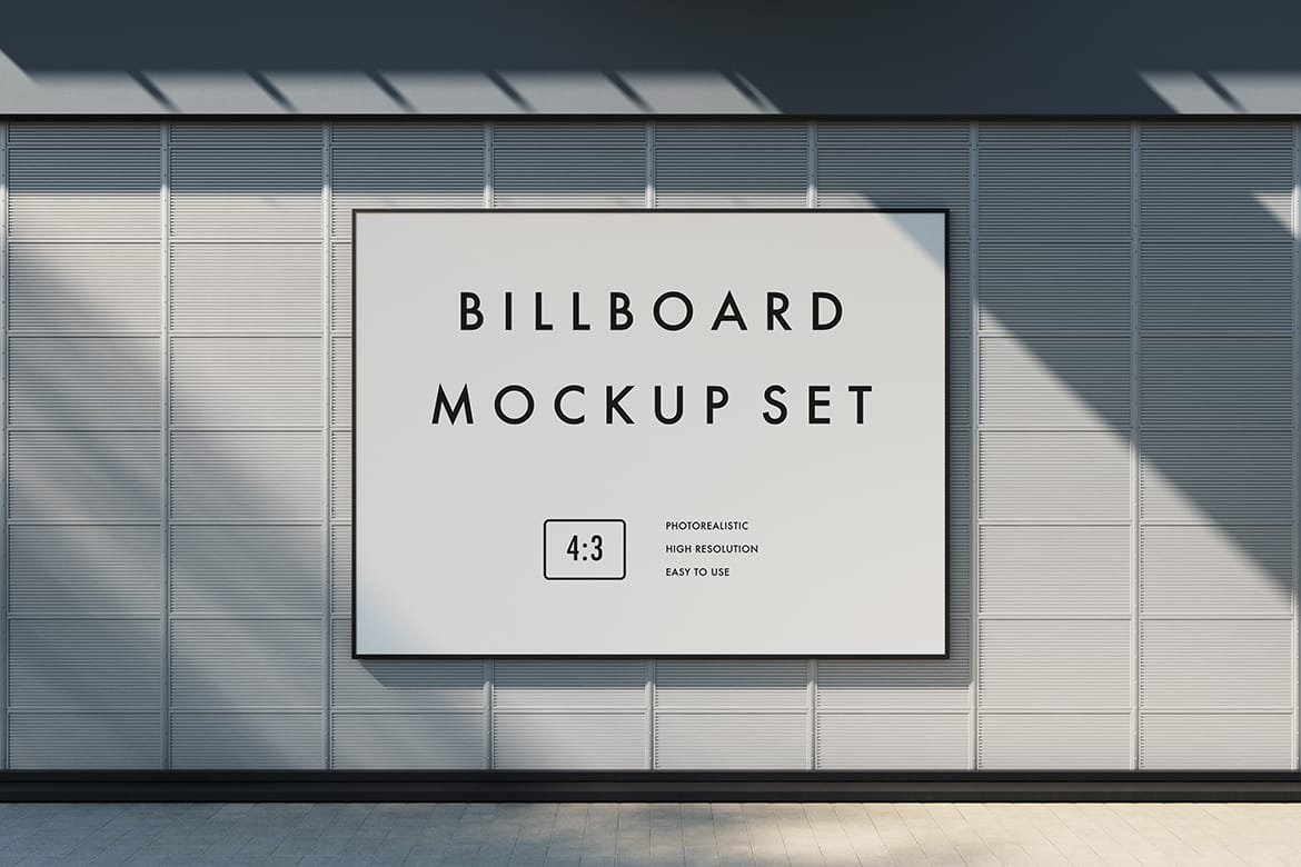 4×3 billboard mockup