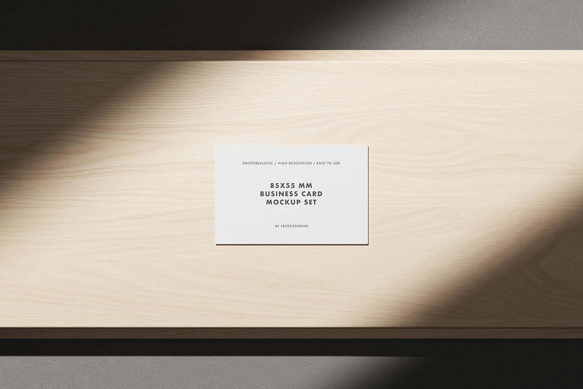 Business card mockup preview