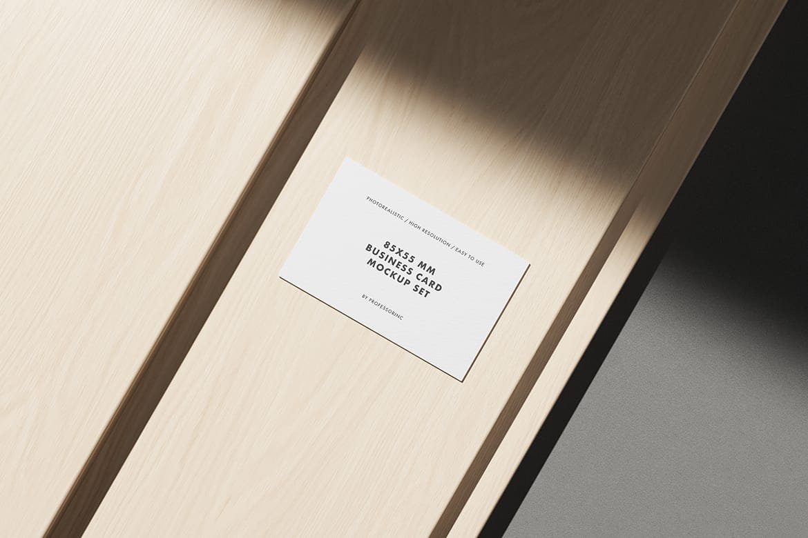 85x55 business card mockup preview