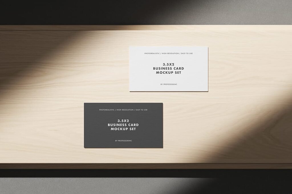 Business Card Mockup in modern style