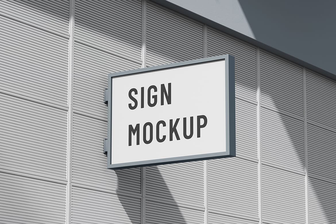 3×2 Shop Sign Mockup