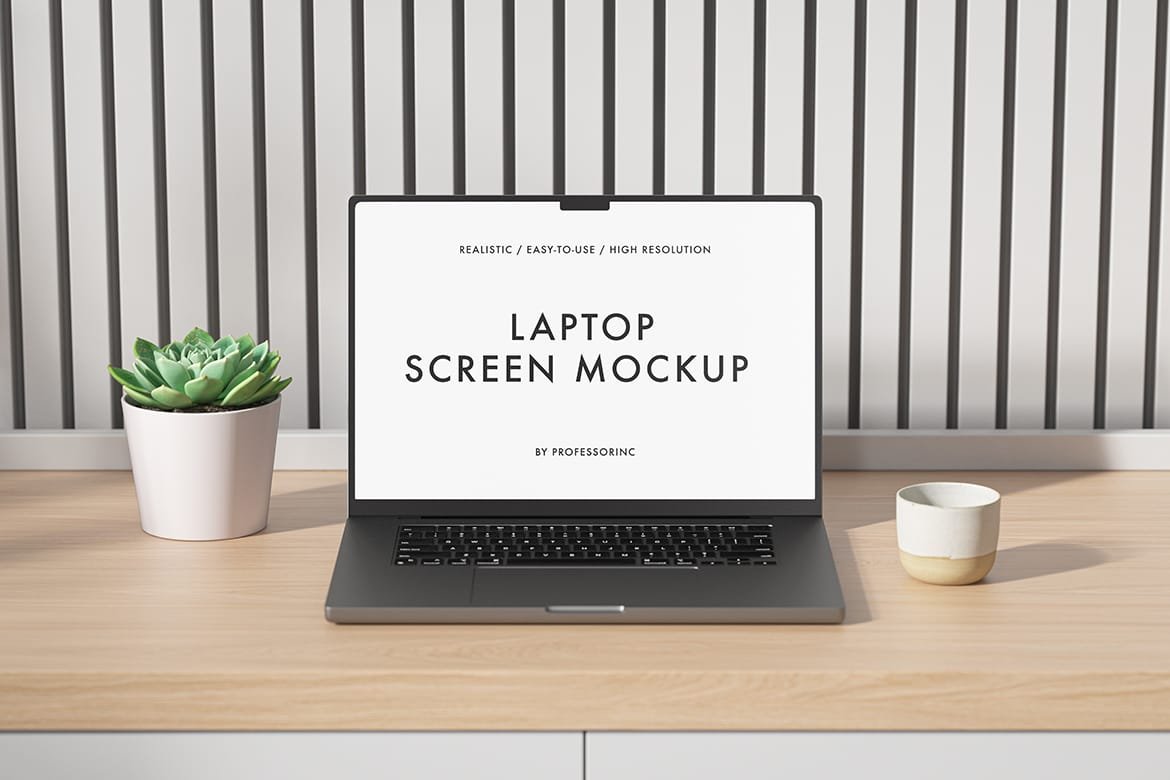 Realistic MacBook Pro Mockup