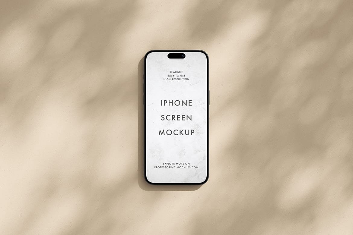 Modern iPhone 15 Pro mockup