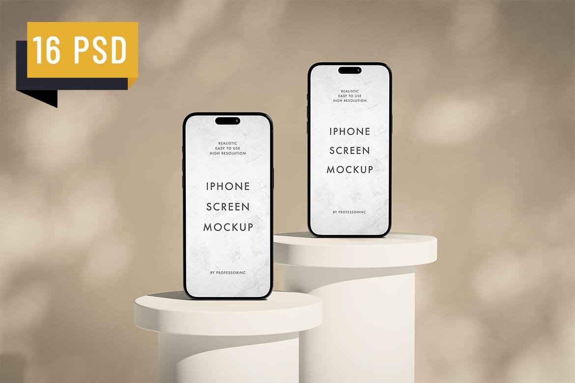 Apple iPhone 15 Pro Mockup Collection