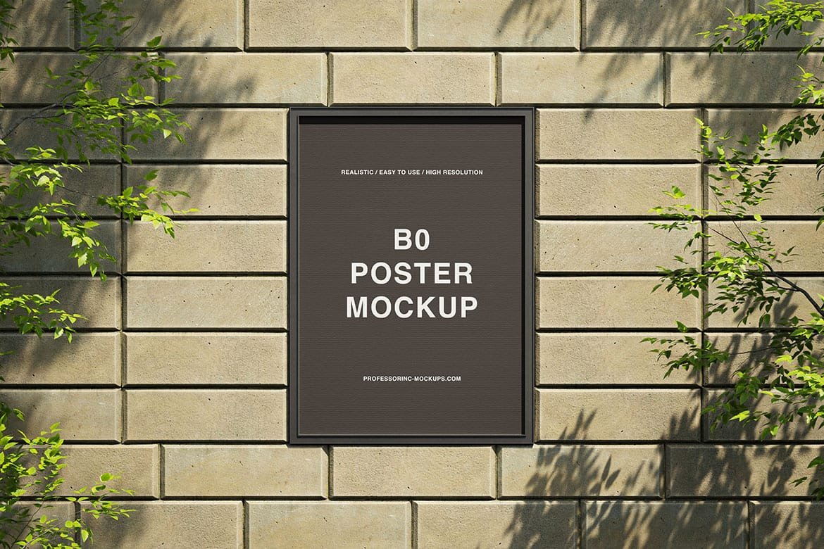 Outdoor B0 Poster Mockup