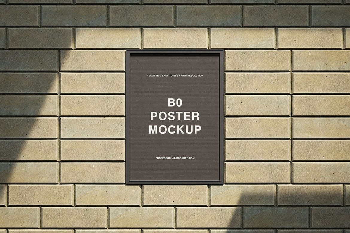 Outdoor B0 Poster Mockup