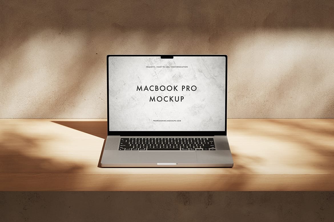 Clean Apple MacBook Mockup