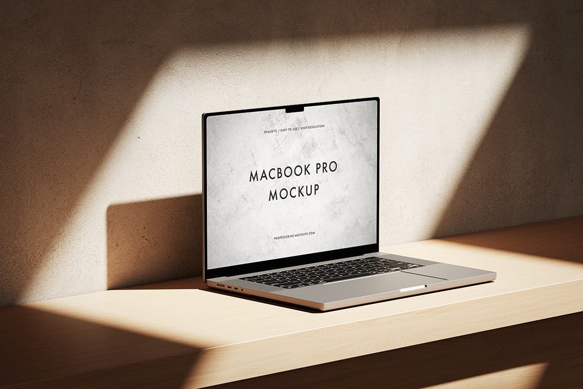 Minimalist MacBook Mockup