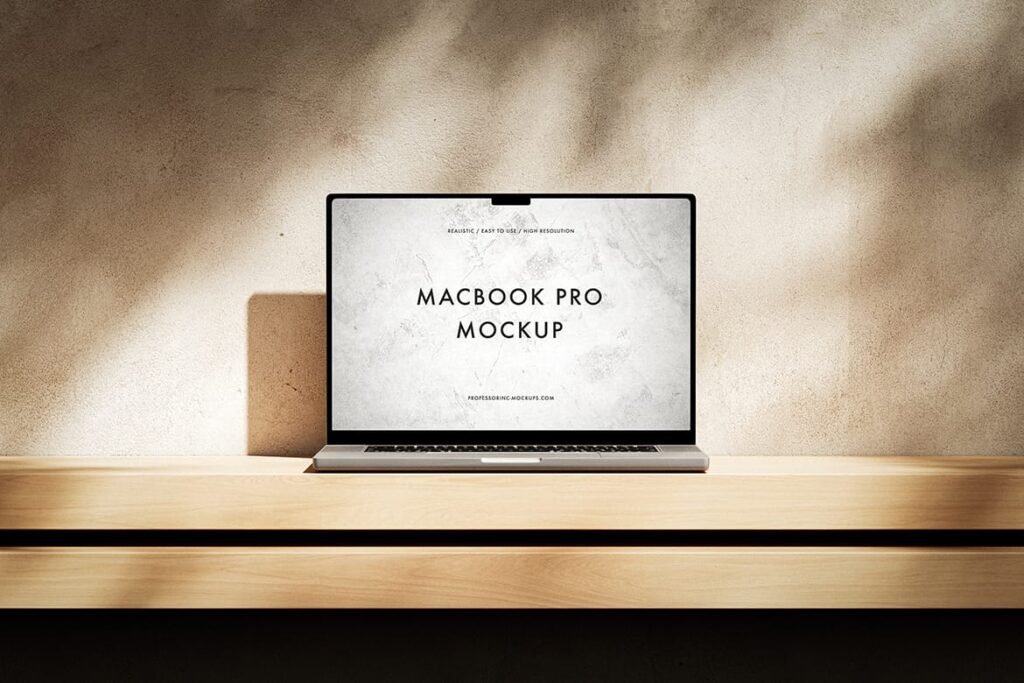 High resolution Apple MacBook Pro Mockup
