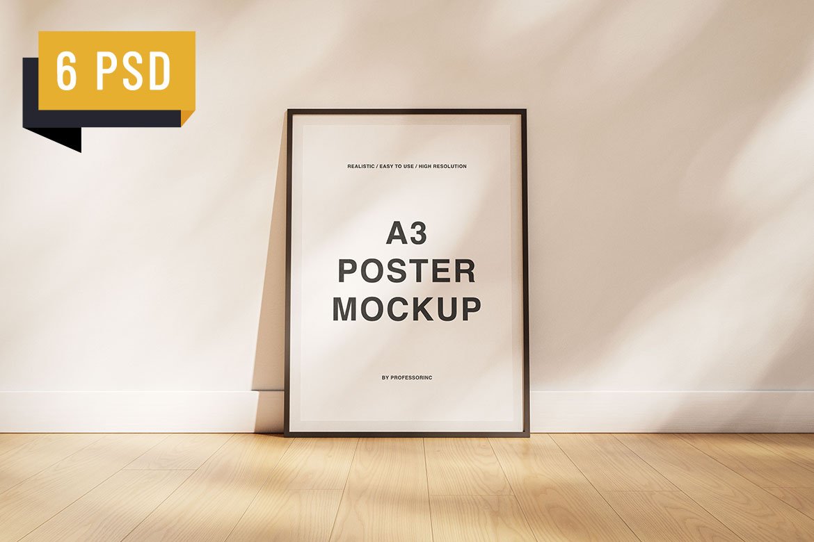 A3 Poster Mockup Set preview image