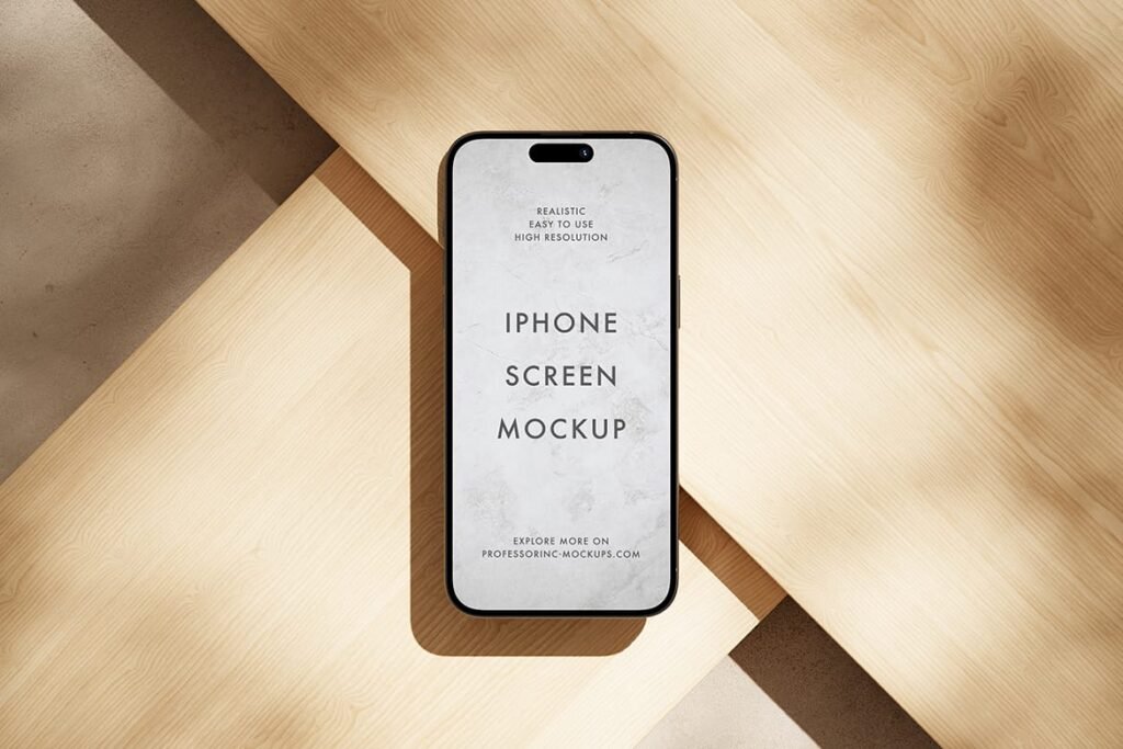 Realistic iPhone Mockup