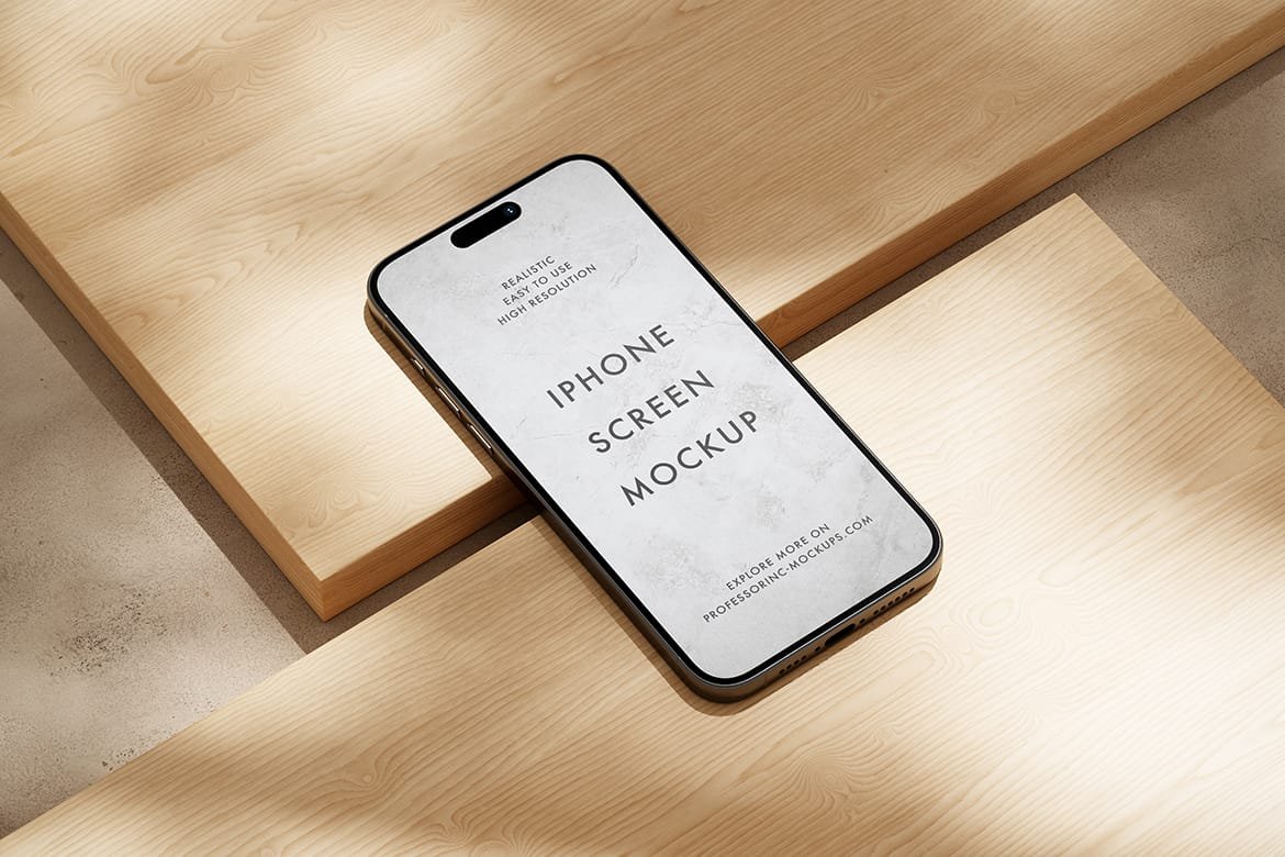 Apple iPhone 15 Pro Mockup