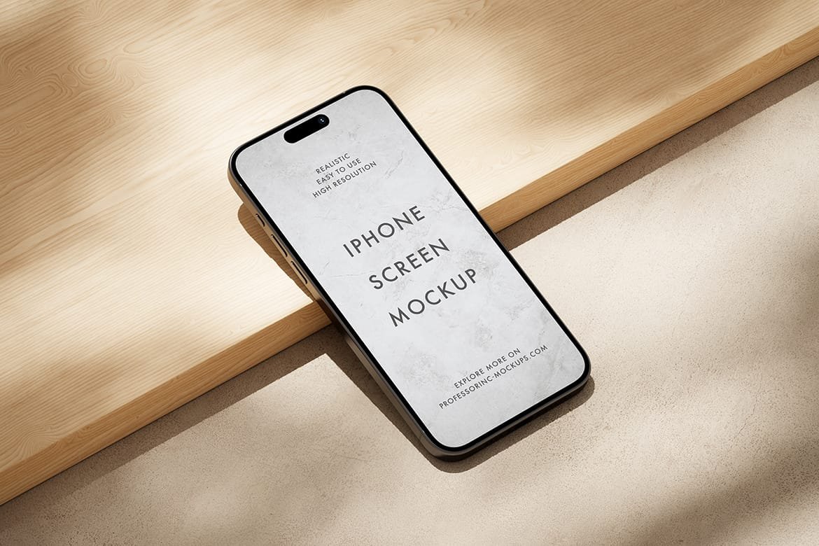 High resolution Apple iPhone Mockup