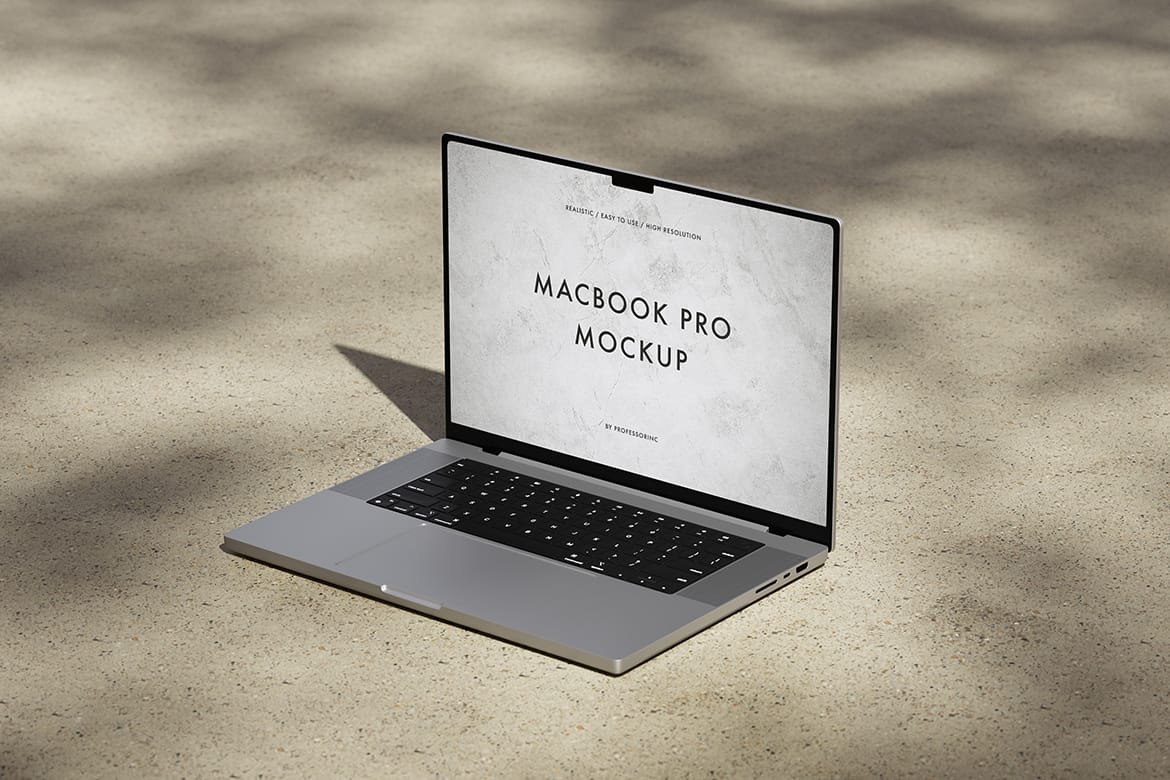 Realistic Apple MacBook Mockup