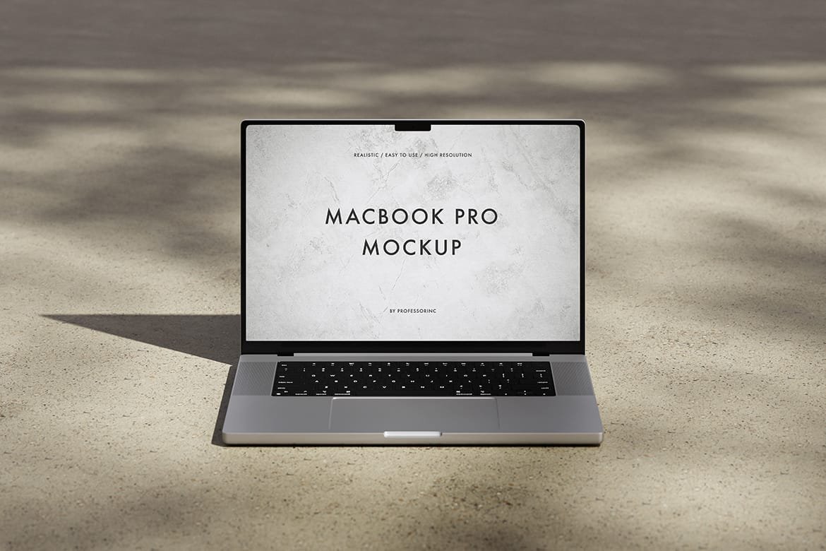 High resolution Apple MacBook Mockup