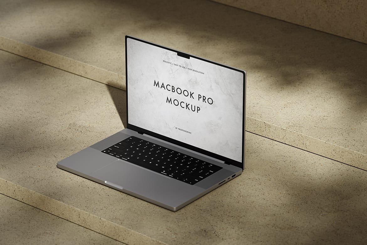 Apple MacBook Pro Mockup scene