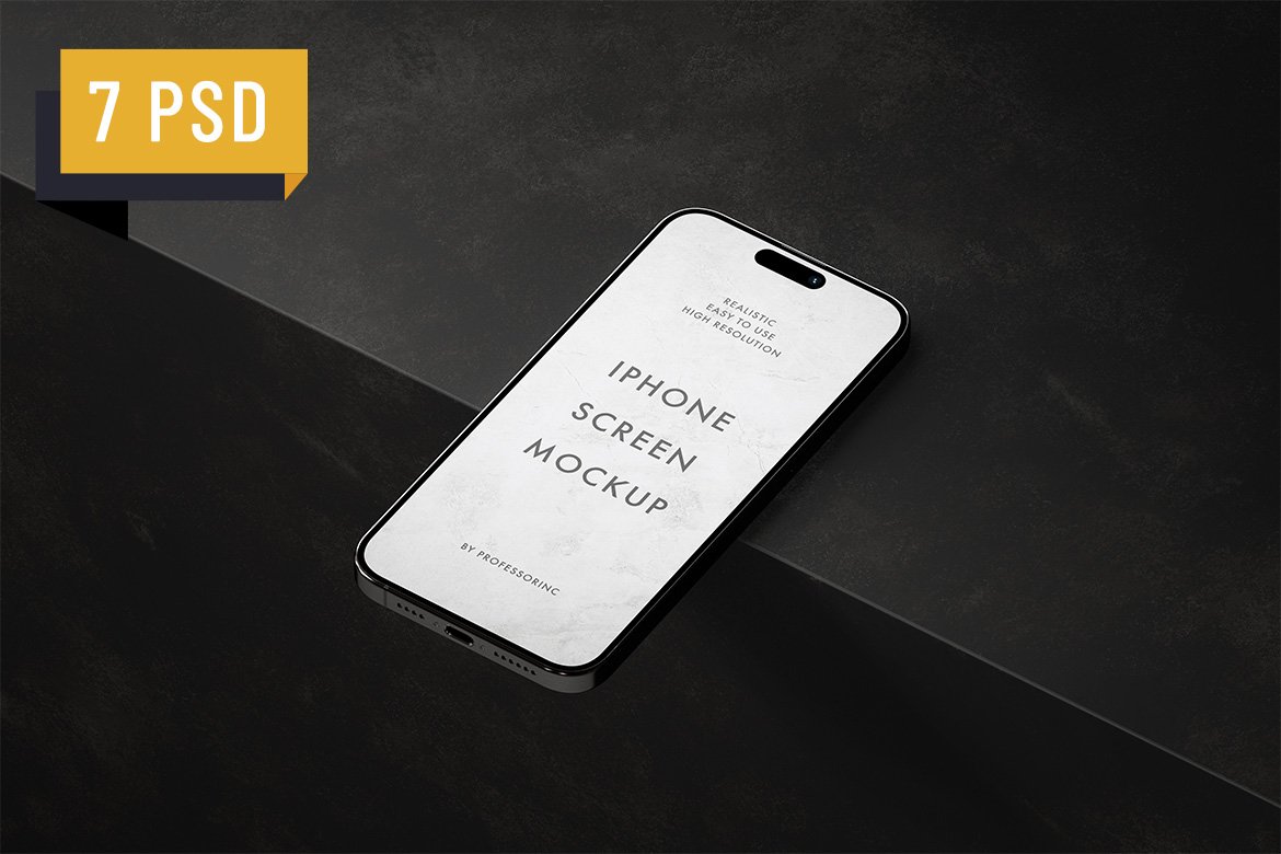 Apple iPhone 15 Pro Mockup Set