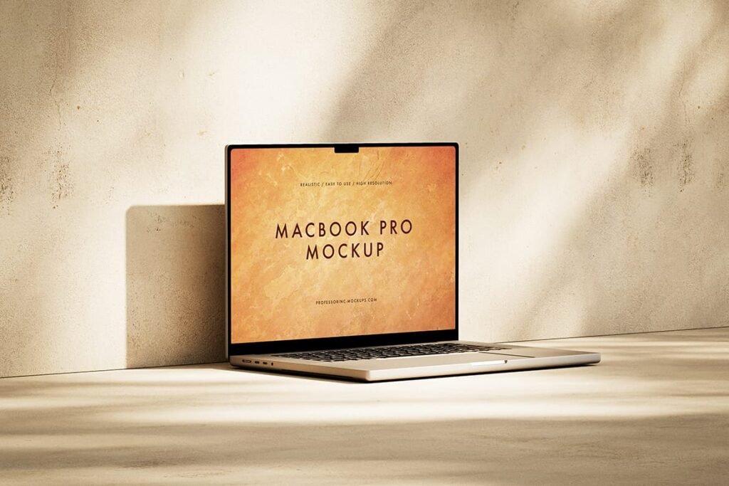 High resolution Apple MacBook Pro Mockup
